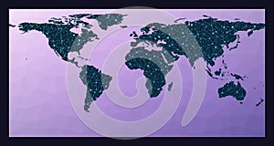 Communications network map.