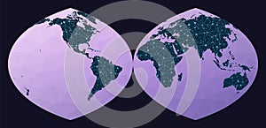 Communications network map.