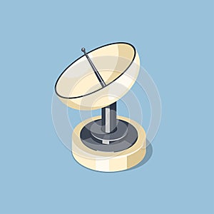 Communications satellite dish icon