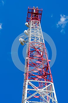 Communications Tower close-up