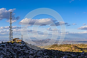 Communications Tower Overlooking Phoenix