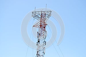 Communications tower for tv and mobile phone signals
