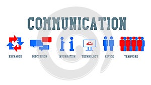 communiction concept and icon