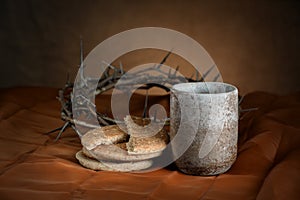 Communion Cup and Bread