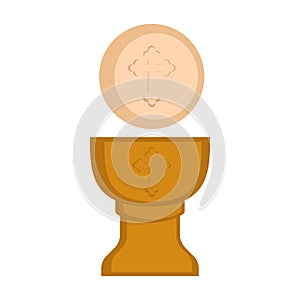 Communion cup and host