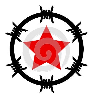 Communism Camp Vector Icon Flat Illustration