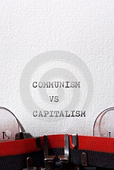 Communism versus capitalism