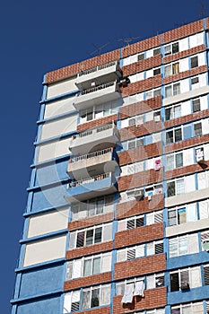 Communist apartment building in Cuba