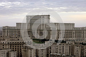 Communist buildings in Bucharest, Romania