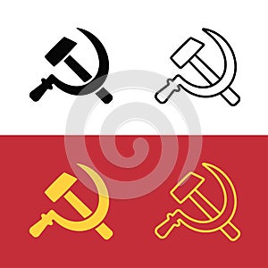 Communist hammer and sickle symbol