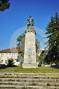 Communist monunent of partisan in Village of Chavdartsi, Bulgaria