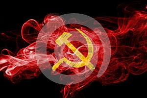 Communist national smoke flag