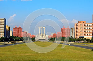 Communist Party Monument, Pyongyang, North-Korea