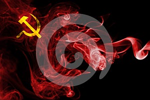 Communist smoke flag