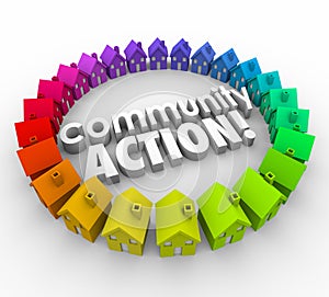 Community Action Words Neighborhood Homes Coalition Group