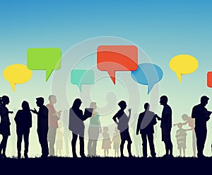 Community Business Team Digital Communication Concept