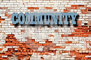 Community Concept - Community sign