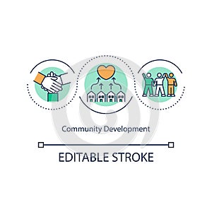 Community development concept icon