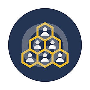 Community, group Vector Icon which can easily modify or edit