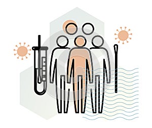 Community Level Nasal Swab - Nasopharyngeal Swab Testing and Sample collection  - Icon