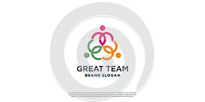 Community logo template for social, team, group Premium Vector part 3