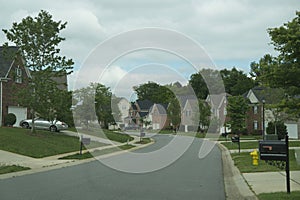 Community Neighborhood of Houses in Suburbs