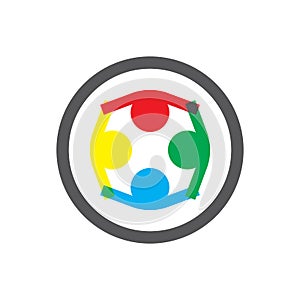 Community, network and social icon design template vector