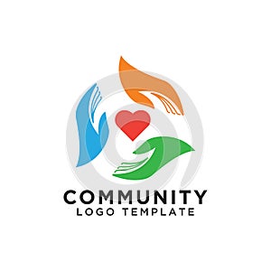 Community organization logo design template