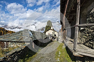 Community oven, Cuneaz (Ayas Valley, North Italy) photo