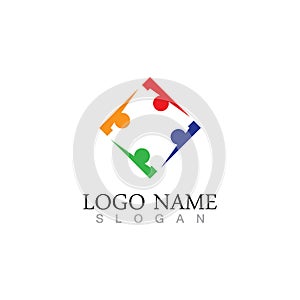 Community people care logo and symbols template