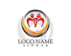 Community people care logo vector template