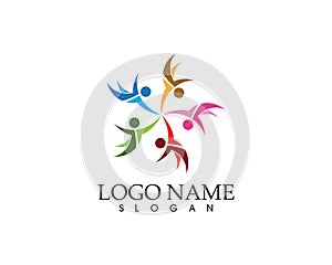 Community people care logo vector template