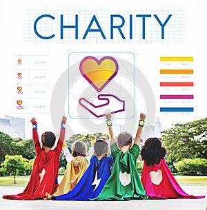 Community Share Charity Donation Concept