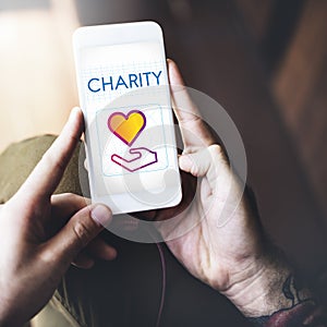 Community Share Charity Donation Concept