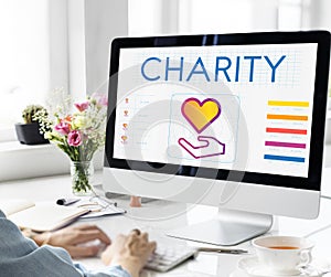 Community Share Charity Donation Concept