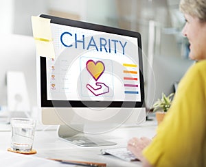 Community Share Charity Donation Concept