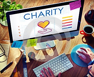 Community Share Charity Donation Concept