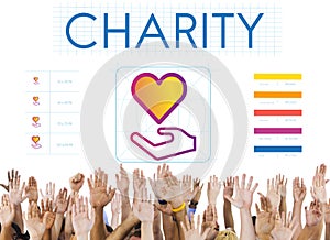 Community Share Charity Donation Concept