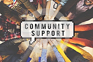 Community Support Connection Togetherness Society Concept photo