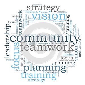 COMMUNITY word cloud