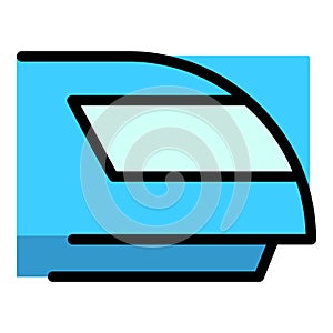 Commuter bullet train icon vector flat
