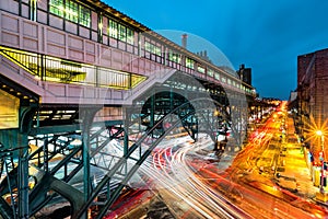 Commuter rail hub station, in Harlem, NYC