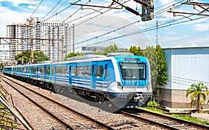 Commuter train in Buenos Aires, Argentina