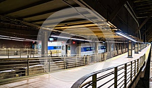 Commuter train at Grand Central Terminal in New York City