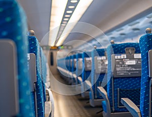 Commuter Train in Japan with empty seats due to Covid