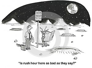 Commuter Worries Rush Hour on Mars is Busy