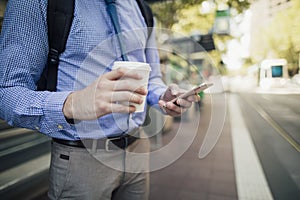 Commuting With Coffee And A Smartphone