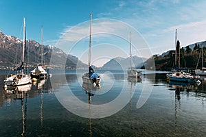 Como lake during the early spring