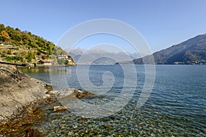 Como lake west landscape, San Siro, Italy