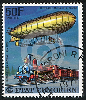 Airship and Train